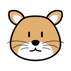 cat icon. kitten cute illustration. Suitable to use for book, sticker, emoji, children, etc.