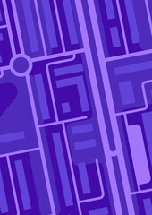 City map background design. Illustration of streets, roads and buildings. Image for geography and cartography, travel and tourism.