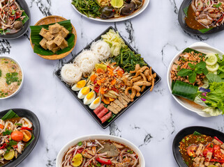Mixed Seafood and Rice Dishes 