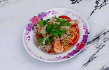 Mixed Thai Rice and Soup Selections 