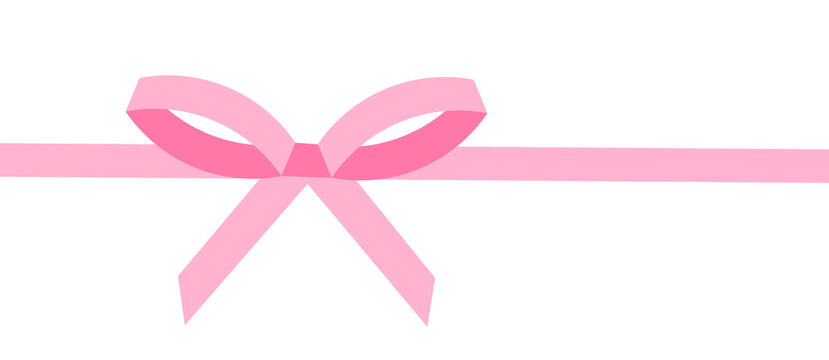 Simple pink bow