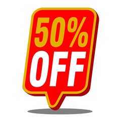 50% off sign