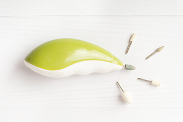Still life with manicure equipment, manicure tools. manicure apparatus.