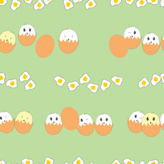 Fototapeta premium beautiful seamless pattern of egg
