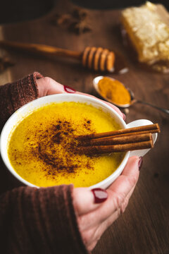 Golden Milk, made with turmeric and other spices