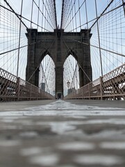 empty Brooklyn bridge