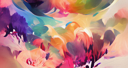 Abstract vibrant and colorful concept art - 484460628