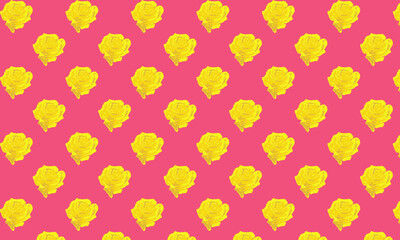 seamless pattern with  yellow flowers