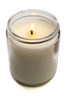 New Wax Candle isolated on a white background
