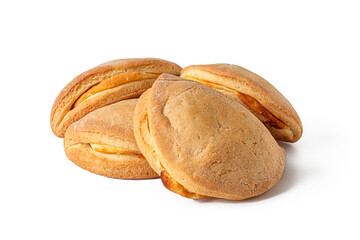 Sochni - shortbread cakes with cottage cheese filling