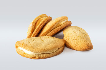 Sochniki with cottage cheese filling from shortbread dough