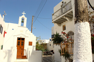 Fototapeta na wymiar Mykonos - Little Orthodox Church
