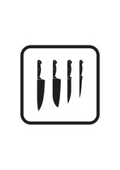 Knife. Cutlery. Kitchen knives vector icon