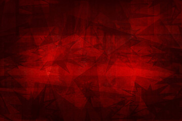 red and black abstract background with angled blocks, squares, diamonds, rectangle and triangle...