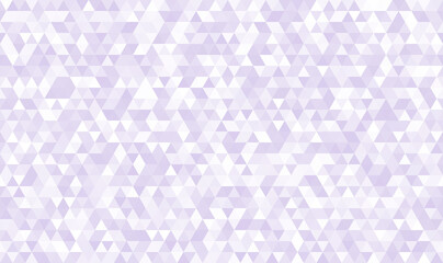 Abstract seamless pattern of geometric shapes. Mosaic background of small triangles. Evenly spaced triangles in different shades of deep purple. Vector illustration