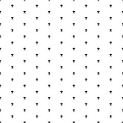 Square seamless background pattern from geometric shapes. The pattern is evenly filled with small black jellyfish symbols. Vector illustration on white background