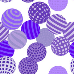 Retro 3d illustration of abstract balls, great design for any purpose. Modern poster for cover design. Vector seamless technology background. Background wall design.