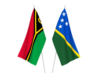 Solomon Islands and Republic of Vanuatu flags
