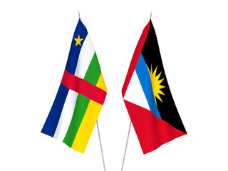 Antigua and Barbuda and Central African Republic flags
