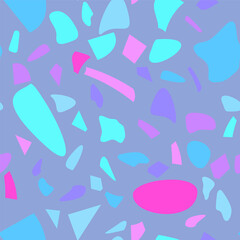 Terrazzo flooring vector seamless pattern. Graphic modern pattern.  Vector illustration.