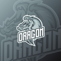 Dragon Logo Template Esport gaming