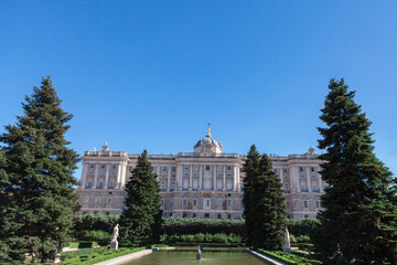 Fototapeta na wymiar Royal Palace Of Madrid