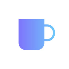 Cup vector icon with gradient