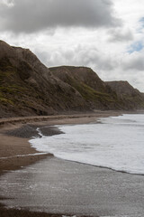 landscape with the sea and mountains