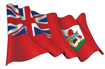 Waving Flag of Bermuda