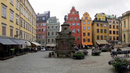 Fototapeta premium Stockholm Sweden Old Town Market