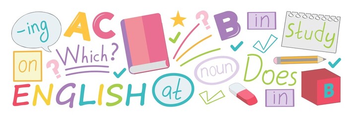 Vector pattern with little children. Kindergarten. Imagination. Creativity. Play.