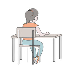 School classroom draw