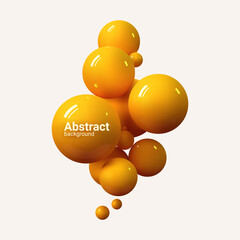 Abstract yellow vector background.