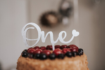 one year old child. Birthday