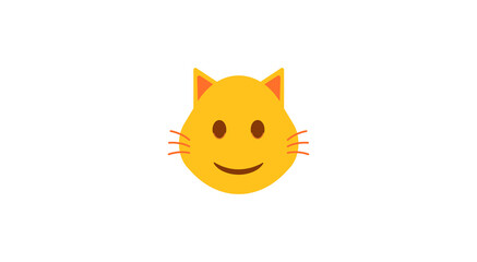 Cute cat face vector illustration