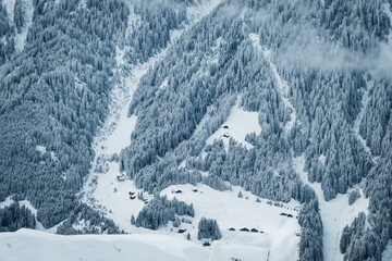 Berglandschaft im Winter 