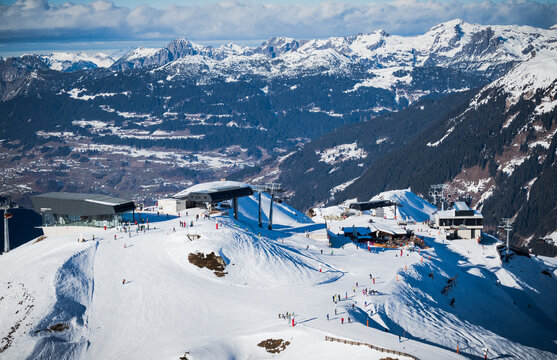 Panorama Skigebiet Gaschurn Montafon  