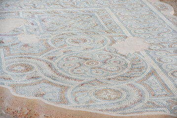 Mosaic of the ancient town of Laodikeia is one of the cities of Anatolia in the 1st century BC. Denizli, Turkey.