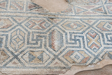 Mosaic of the ancient town of Laodikeia is one of the cities of Anatolia in the 1st century BC. Denizli, Turkey.