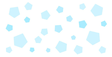 Light blue pentagon pattern background - obrazy, fototapety, plakaty