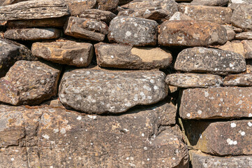 Stone background of old stones laid in 2000 years AGO BC.