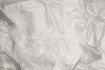 Obraz premium Plastic wihite background. Top view.