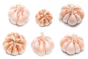 Fototapeta premium Garlic isolated on a white background.