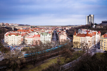Panorama czeskiej Pragi - obrazy, fototapety, plakaty