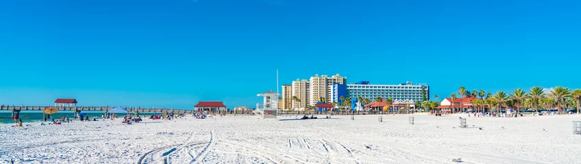 Photo sur Plexiglas Clearwater Beach, Floride Clearwater beach with beautiful white sand in Florida USA