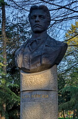 Monument to Bulgarian national hero Vasil Levski in city of Sofia, Bulgaria, Europe  