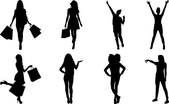 Woman Silhouettes Woman SVG EPS PNG