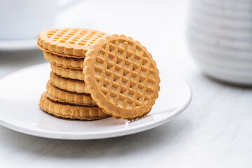 Butter biscuits. Sweet cookies