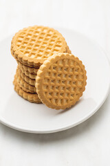 Butter biscuits. Sweet cookies