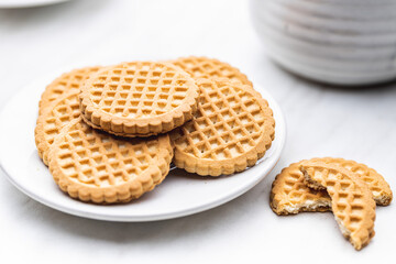 Butter biscuits. Sweet cookies